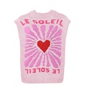 Strickweste Le Soleil rosa pink