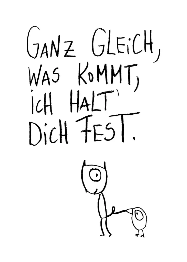 Edition Gute Geister - Postkarte - Festhalten