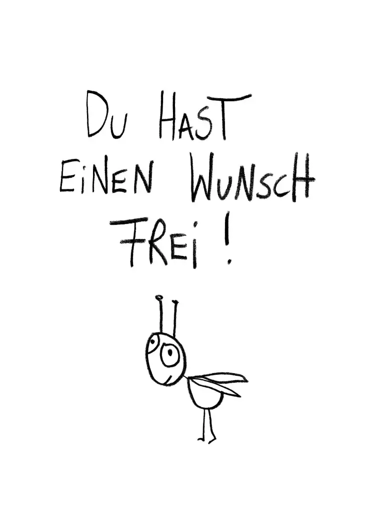 Edition Gute Geister - Postkarte - Wunsch frei
