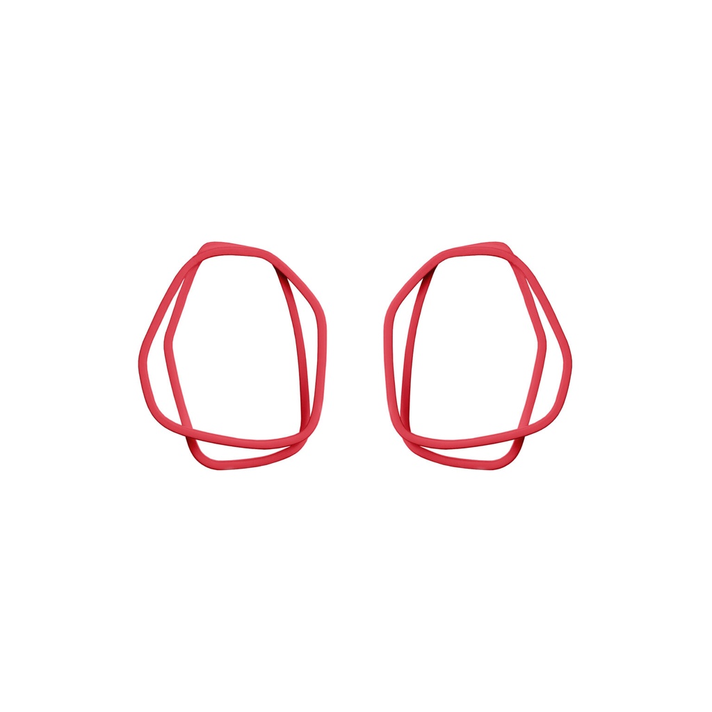 Lisa Kroeber Jewellery Art - Earrings Loops - Strawberry