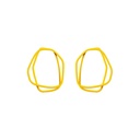 Lisa Kroeber Jewellery Art - Earrings Loops - Traffic Yellow