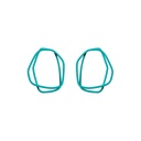 Lisa Kroeber Jewellery Art - Earrings Loops - Turquoise