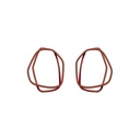 Lisa Kroeber Jewellery Art - Earrings Loops -  Copper Brown