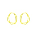 Lisa Kroeber Jewellery Art - Earrings Loops -  Sulfur Yellow