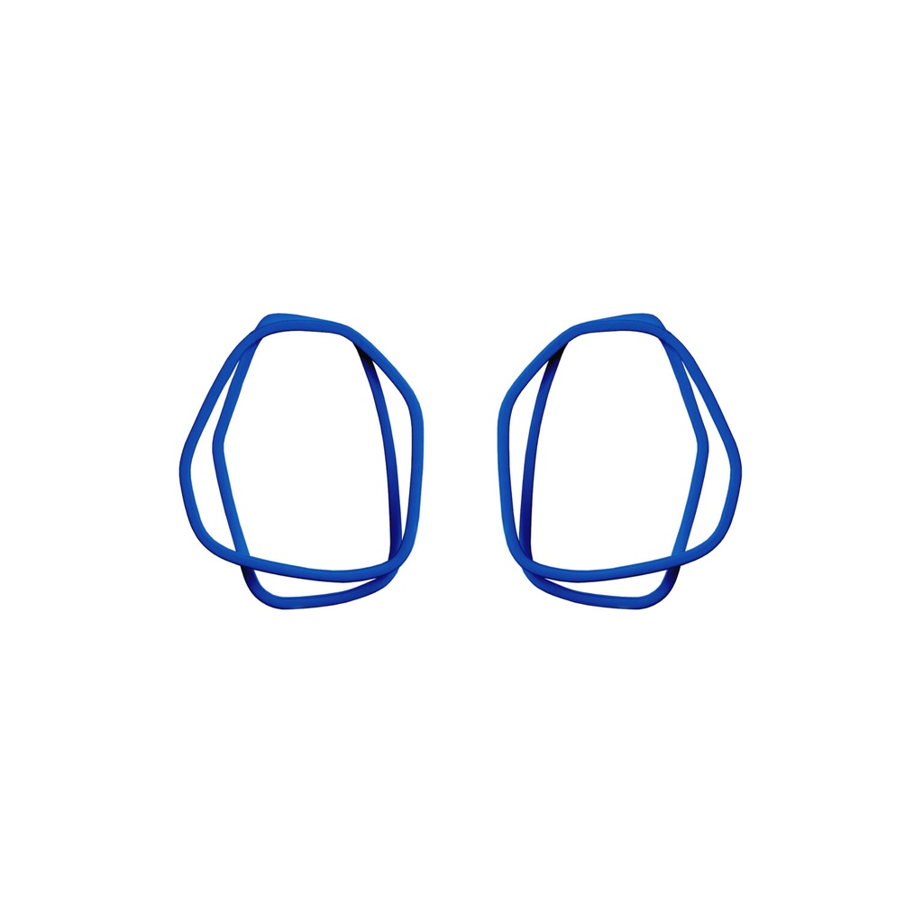 Lisa Kroeber Jewellery Art - Earrings Loops -  Ultramarine Blue