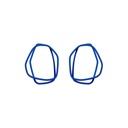 Lisa Kroeber Jewellery Art - Earrings Loops -  Ultramarine Blue
