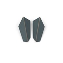 Lisa Kroeber Jewellery Art - Earrings Folded Vertical - Dark Grey