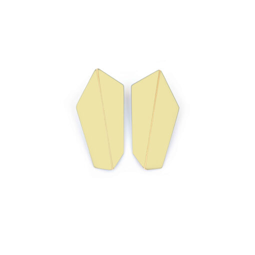 Lisa Kroeber Jewellery Art - Earrings Folded Vertical - Ivory