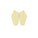 Lisa Kroeber Jewellery Art - Earrings Folded Vertical - Ivory