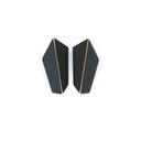 Lisa Kroeber Jewellery Art - Earrings Folded Vertical - Jet Black