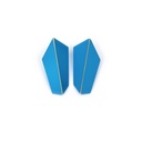 Lisa Kroeber Jewellery Art - Earrings Folded Vertical - Light Blue