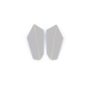Lisa Kroeber Jewellery Art - Earrings Folded Vertical - Window Grey