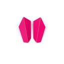 Lisa Kroeber Jewellery Art - Earrings Folded Vertical - Magenta