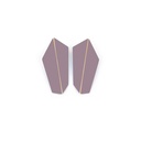 Lisa Kroeber Jewellery Art - Earrings Folded Vertical - Pastel Violet