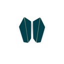 Lisa Kroeber Jewellery Art - Earrings Folded Vertical - Ocean Blue 
