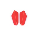 Lisa Kroeber Jewellery Art - Earrings Folded Vertical - Traffic Red 