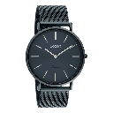 Oozoo Timepieces - Armbanduhr - Vintage Unisex Edelstahl-Mesh-Armband - dunkelblau 40mm