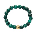 HCA - elastischer Ring - Let’s enjoy nature - Malachit - vergoldet