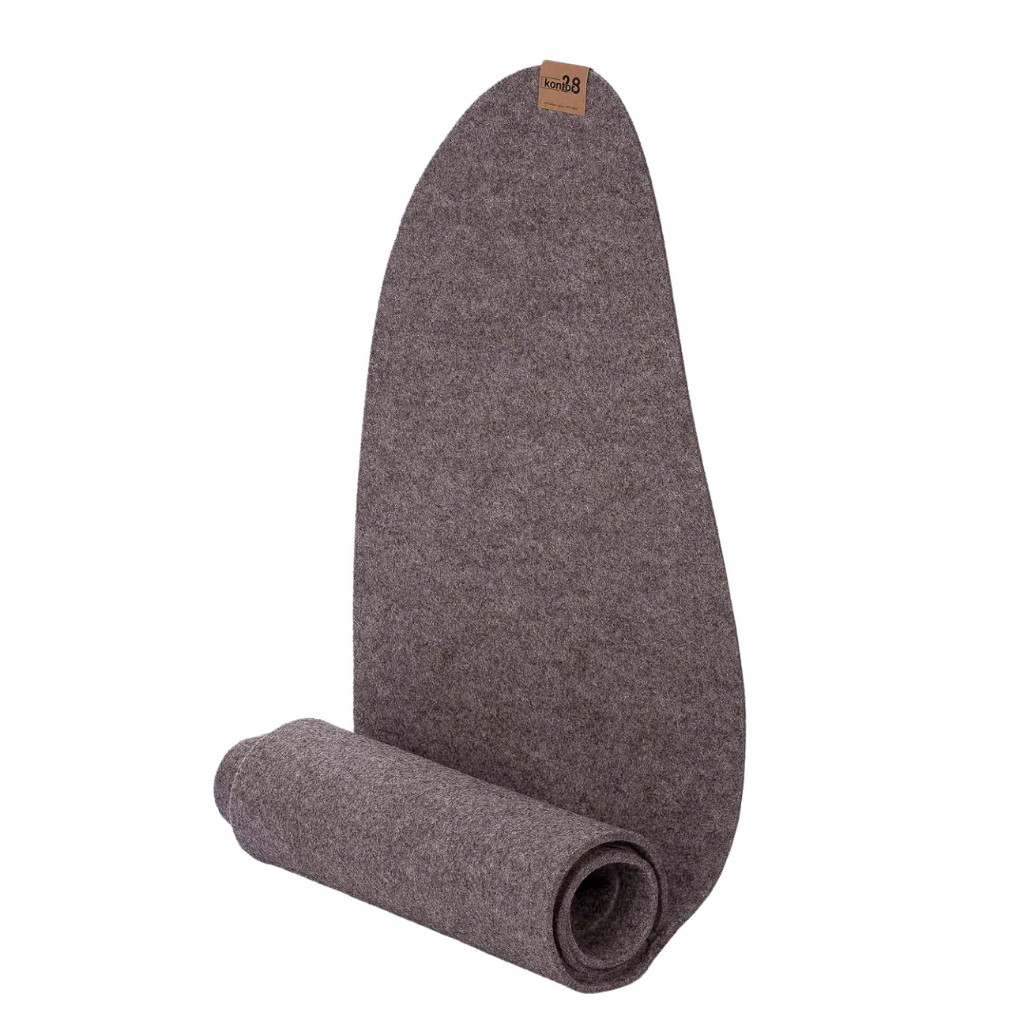 Maxx Factory / Kontor 28- Tischläufer VEJLE 4mm rPET - aus up, recycling Filz - #352 naturmeliert - Größe 100x30 cm