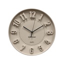 Housevitamin - Wall Clock Numbers Sand 30x30x4cm
