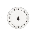 Housevitamin - großer Teller Plate Xmas Tree Newbone China 19,5x19,5x1,2cm