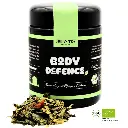 Urban Tea - Body Defence - Bio Grünteemischung mit Moringa & Kurkuma im Violettglas - 50g