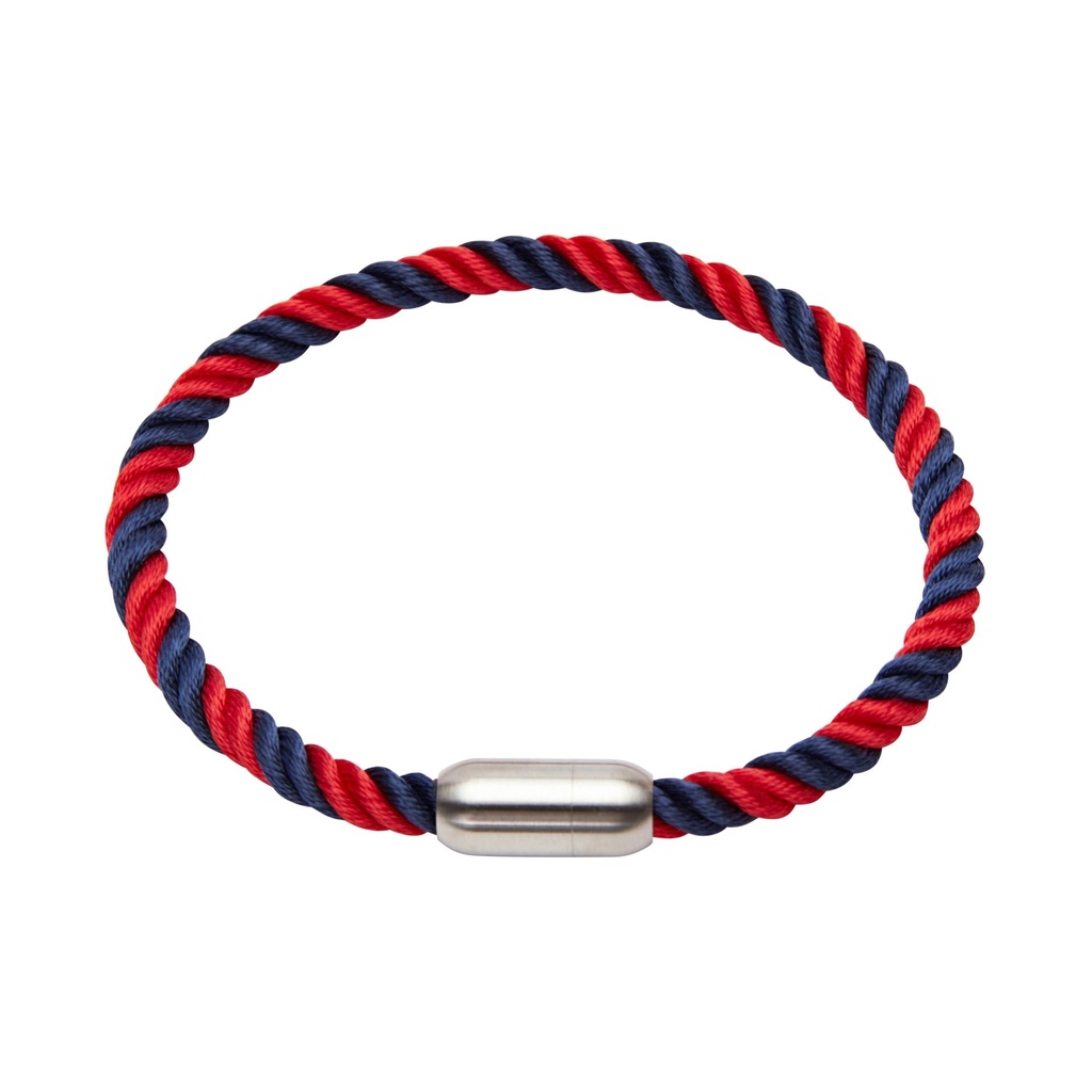 HCA - Herrenarmband - Viro XL - Textil Rot Blau