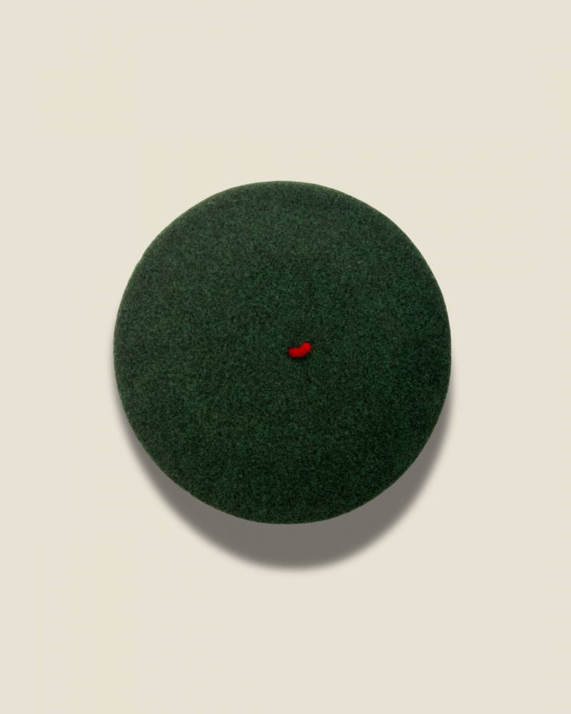 Le Beret Francais - Beret Baskenmütze - Khaki / Khaki