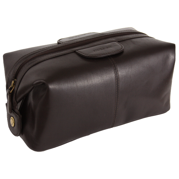 Hidesign - Toilet bag black leather DILANO