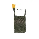 Klue - Merino Wool Socks with stripes | khaki brown yellow