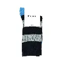 Klue - Merino Wool Socks with stripes | Navy grey light blue