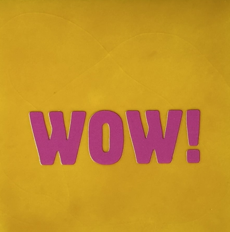 Yett Tiles - Fliese/Untersetzer - Wow - gelb/rosa