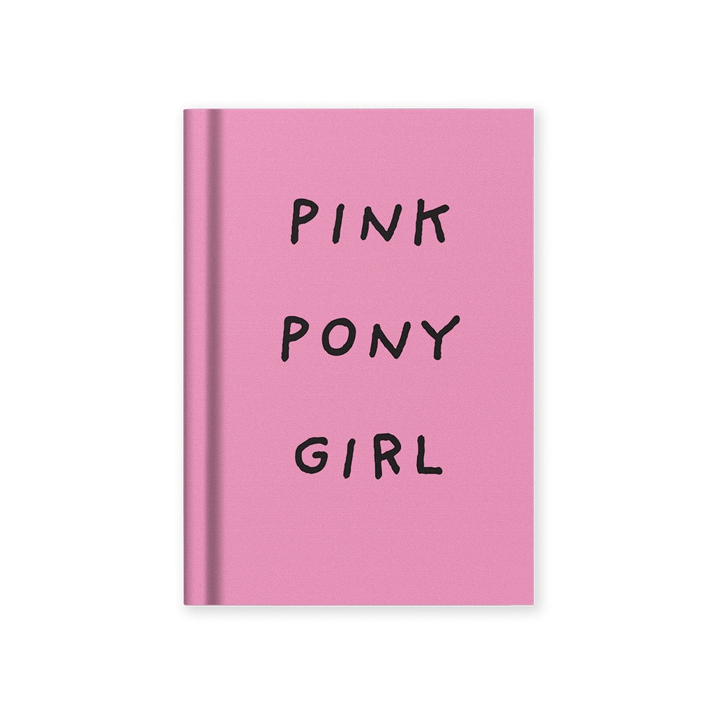 Ohh Deer - Pink Pony Girl - Fabric Hardback Notebook A7 pink - kleines Notizbuch