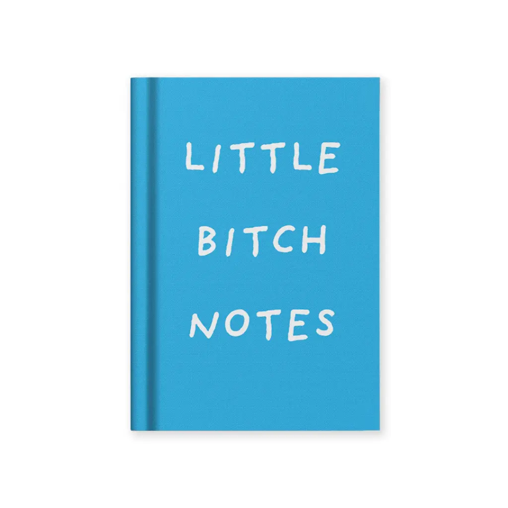 Ohh Deer - Little Bitch Notes - Fabric Hardback Notebook A7 sky blue - kleines Notizbuch