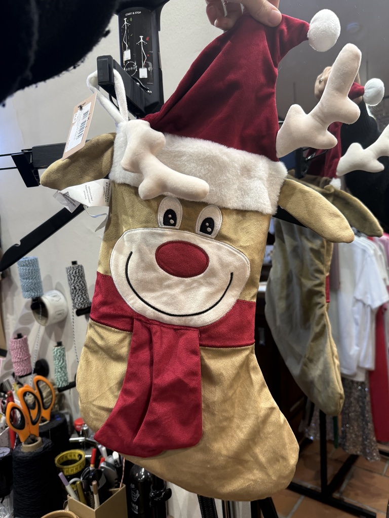 Nikolausstiefel Rudolph Reindeer 42x30cm Tobacco brown