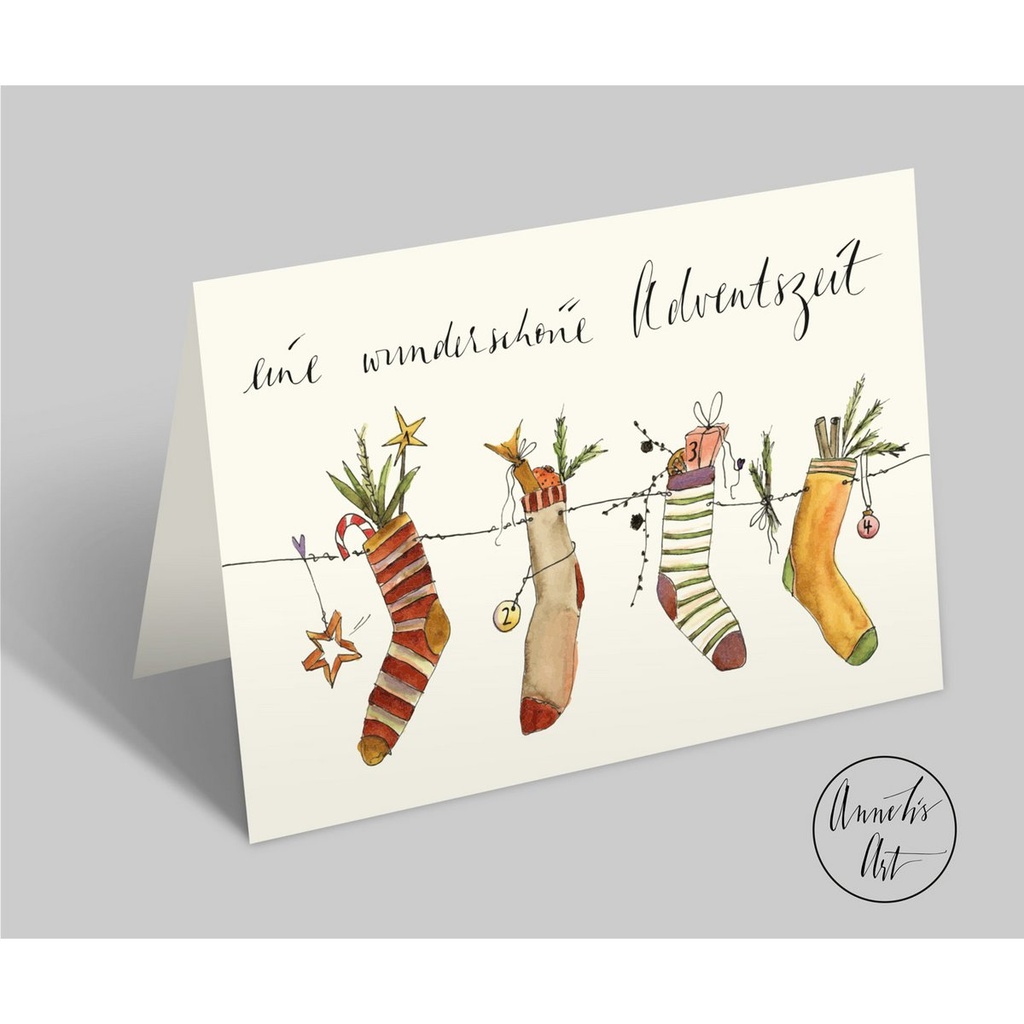 Annelis Art - Klappkarte mit Umschlag - Eine wunderschöne Adventszeit