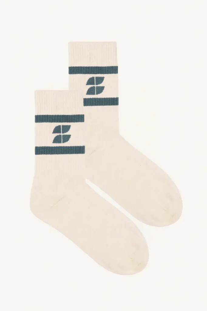 By Bar - Logo Oyster Socks - 687 ocean