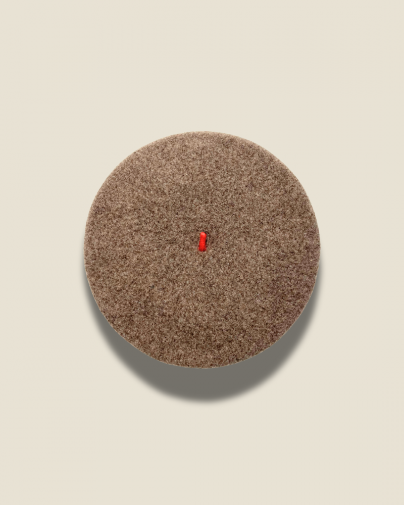 Le Beret Francais - Beret Baskenmütze - Ash brown