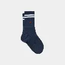 Billybelt - Baumwollsocken Retro Socks - Blue White striped