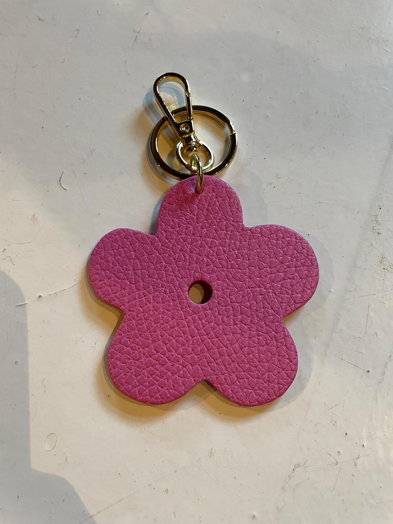 Leder Schlüsselanhänger Blume