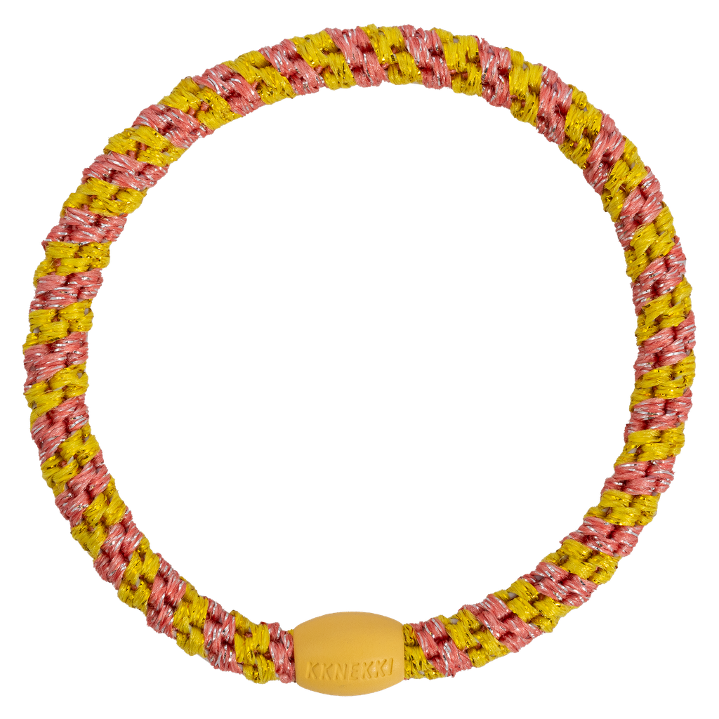 Kknekki - Slim coral glitter stripe