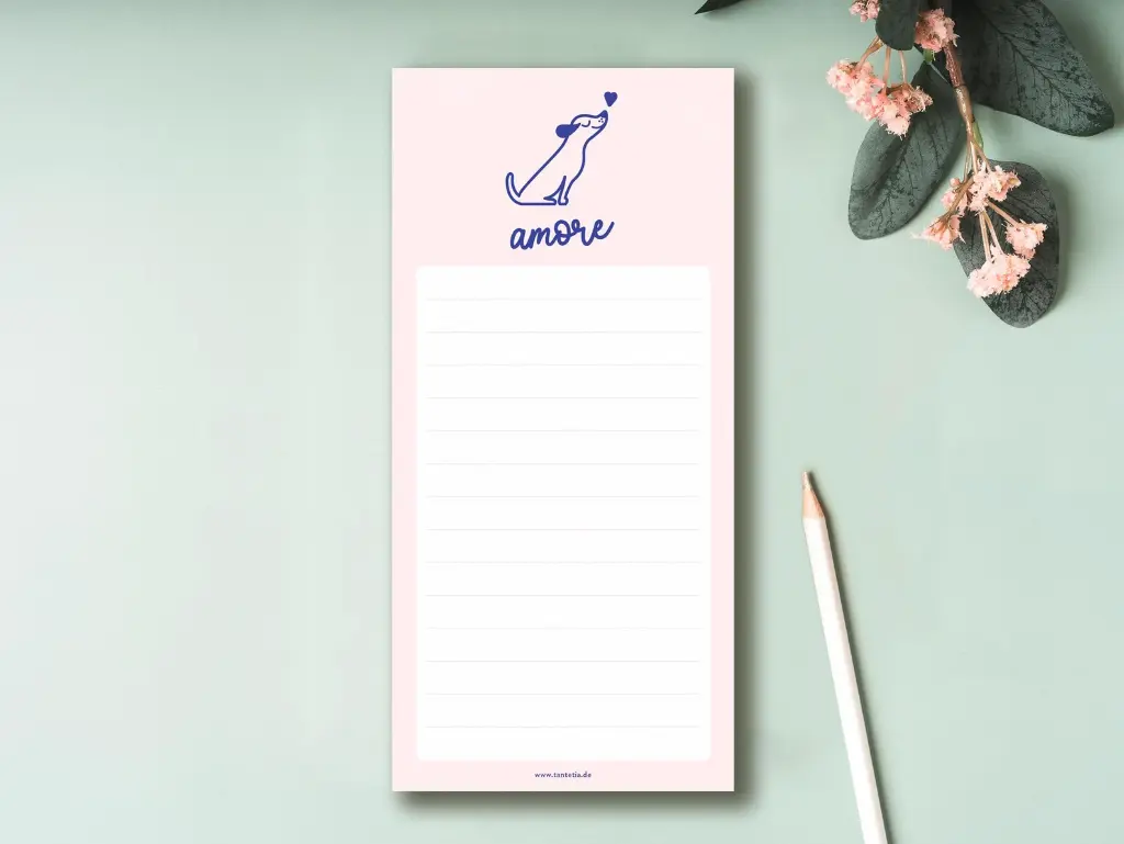 Tante Tia - Notizheft - Amore (Hund)