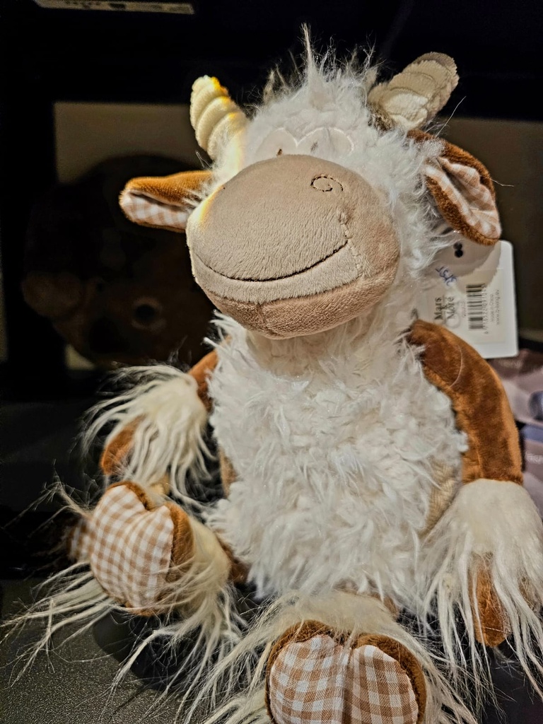 Mars & More - Kuscheltier Kuh (langes Haar) 25 cm