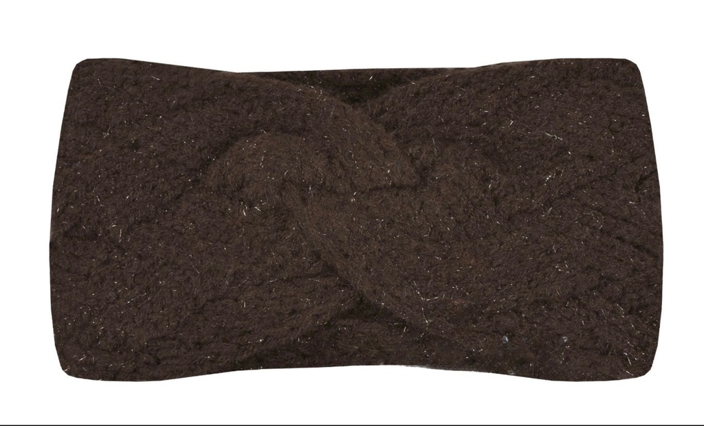 Stirnband Coffee Brown Glitter