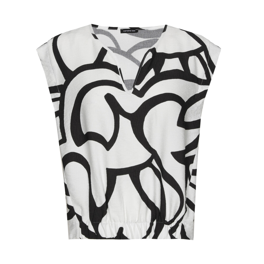 Caroline Biss - SLEEVELESS TOP - black white multicolor