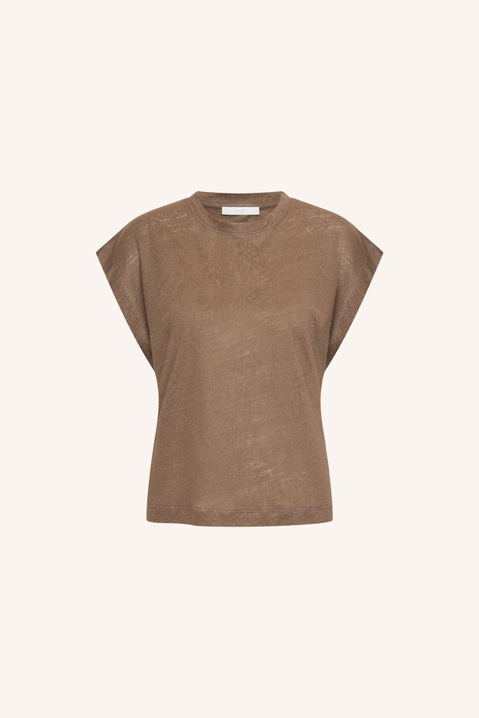 By Bar - Mason Linen Top - 1710 Iced Coffee