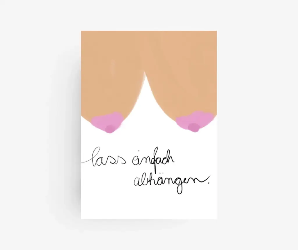 Hej Ibiza - Postkarte - Lass mal abhängen BOOBS