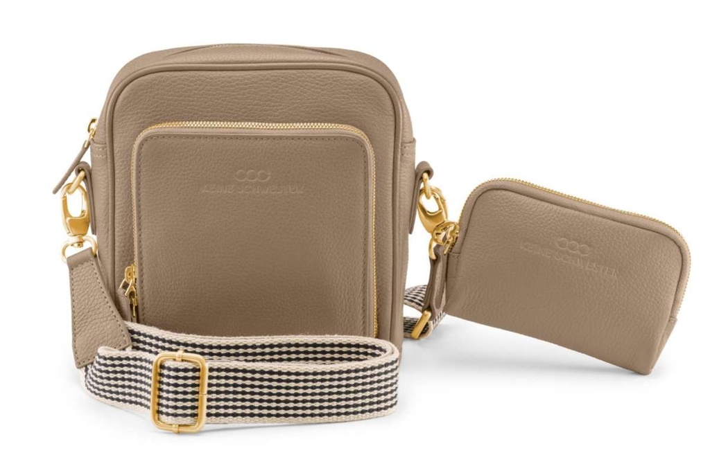 BO | taupe | gold | genarbt