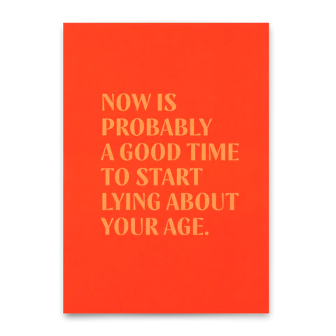 Deli Cards - Postkarte - Lying about your age