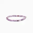 Soï Copenhagen - Armband Petite Amethyst Stretch Bracelet - Stability